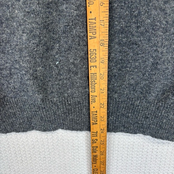 (2) Vtg Polo Ralph Lauren Sweater XL Mens Green/Gray Lambs Wool Pull Over V Neck - Picture 15 of 15